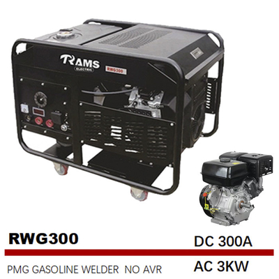 3kw Elektrikli Start Jeneratör 300 Amp Kaynakçı 30L Gaz Tankı Daimi Mıknatıslı Jeneratör