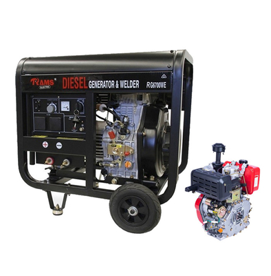 160A Motor Jeneratör Dizel Motor Kaynakçı Jeneratör Tek Fazlı 116kg