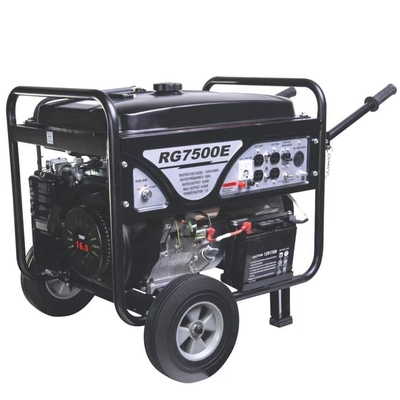 190F Motor Taşınabilir Elektrikli Jeneratör Benzinli 6kw Manuel Elektrikli Başlatma