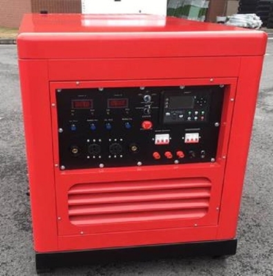 300A Sessiz Dizel Kaynak Jeneratörü LCD kontrol paneli DC12V elektrik motoru