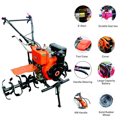 GT1350D Mini Elektrikli Dişli Yeke Dizel RS186 Motor Modeli 800 - 1350mm Sürme Genişliği