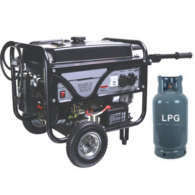 2.2KVA Çift Yakıtlı Taşınabilir Elektrik Jeneratör Seti LPG Gaz NG Gaz Sessiz 68db