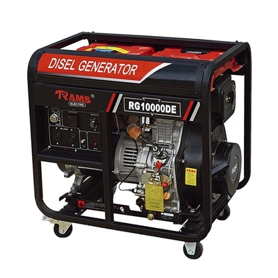 60HZ 7kw Taşınabilir Dizel Jeneratör 8500 anma watt 15 HP motor