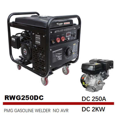 DC 2kw Benzinli Ark Motorlu Kaynakçılar 250A Kaynak Jeneratörleri