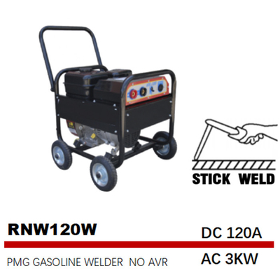 Gazlı Benzinli Kaynak Makinesi AC 3kw 120A PMG