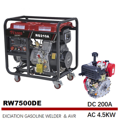 Taşınabilir 188F Dizel Motorlu Kaynakçılar Akıllı AVR Kontrol Cihazı 200A