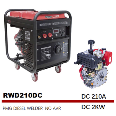 Kalıcı Mıknatıslı Jeneratör Motorlu Kaynakçılar Orta Frekans DC 2KW 210A