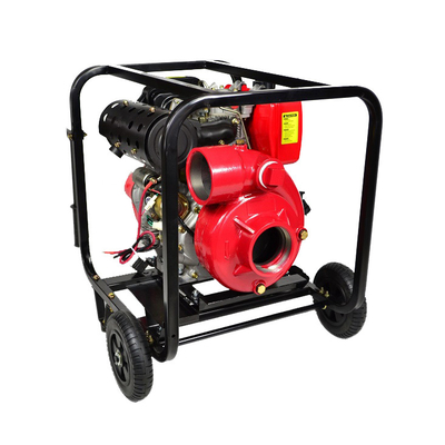 Yüksek Kaldırma Dökme Demir Yangın Söndürme Pompaları 100mm Çıkışlı 4x4 İnç Dizel Motor