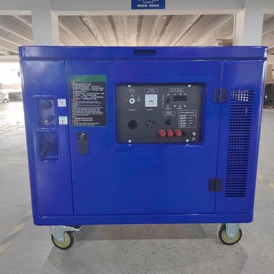 220V 110V 120V Taşınabilir Sessiz Güç Jeneratörü 7.5kw Ses Geçirmez Kanopili