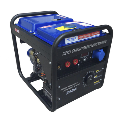 Büyük Yakıt Deposu Ark 3kw Taşınabilir Jeneratör DİZEL Alternatif Akım 210 Amp