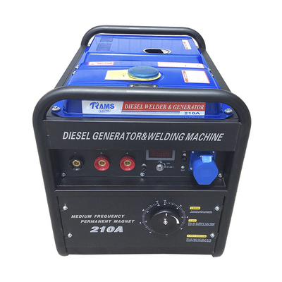 Büyük Yakıt Deposu Ark 3kw Taşınabilir Jeneratör DİZEL Alternatif Akım 210 Amp